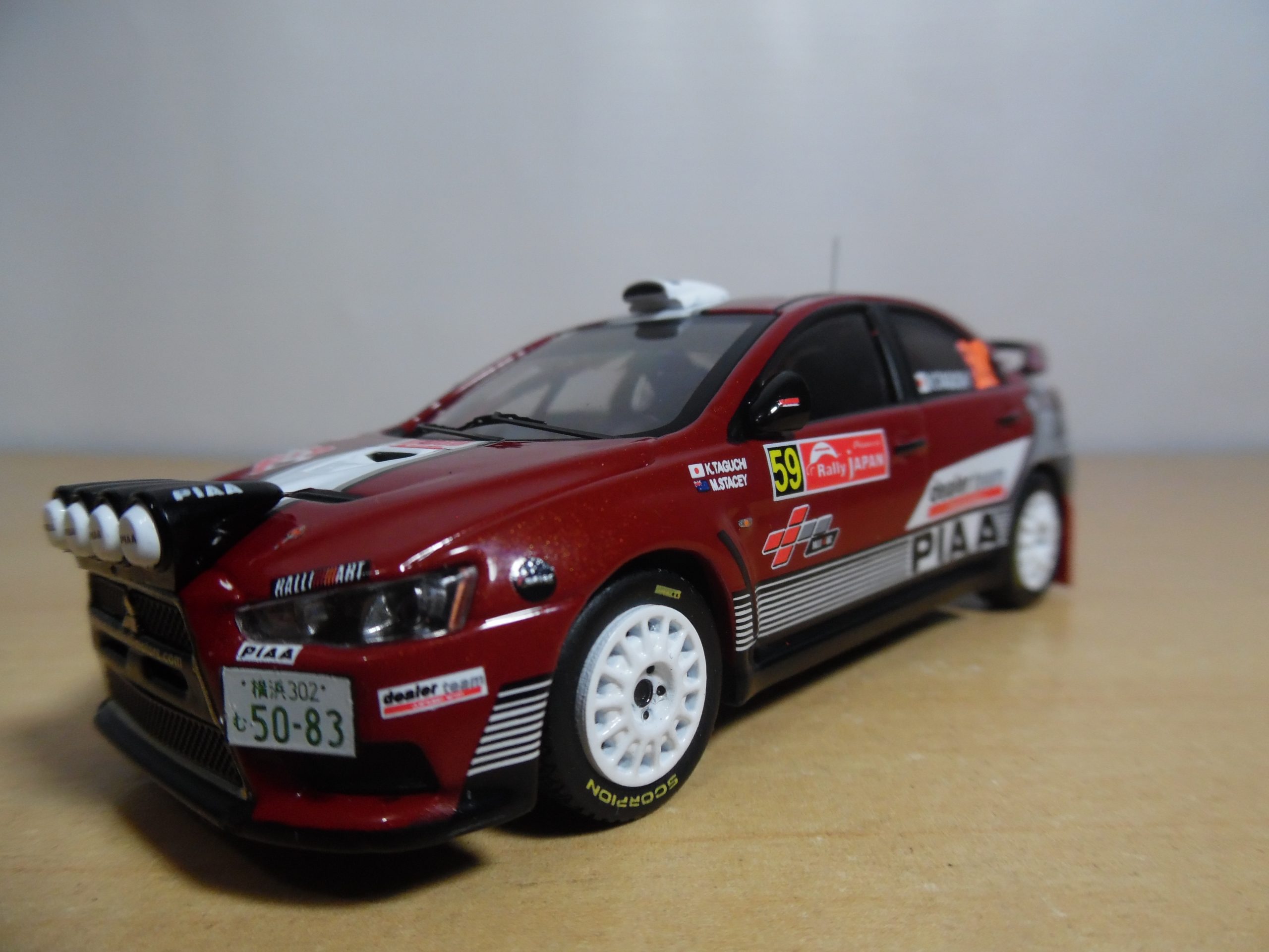 AUTO DE COMPETENCIA MITSUBISHI LANCER EVO X Nº59