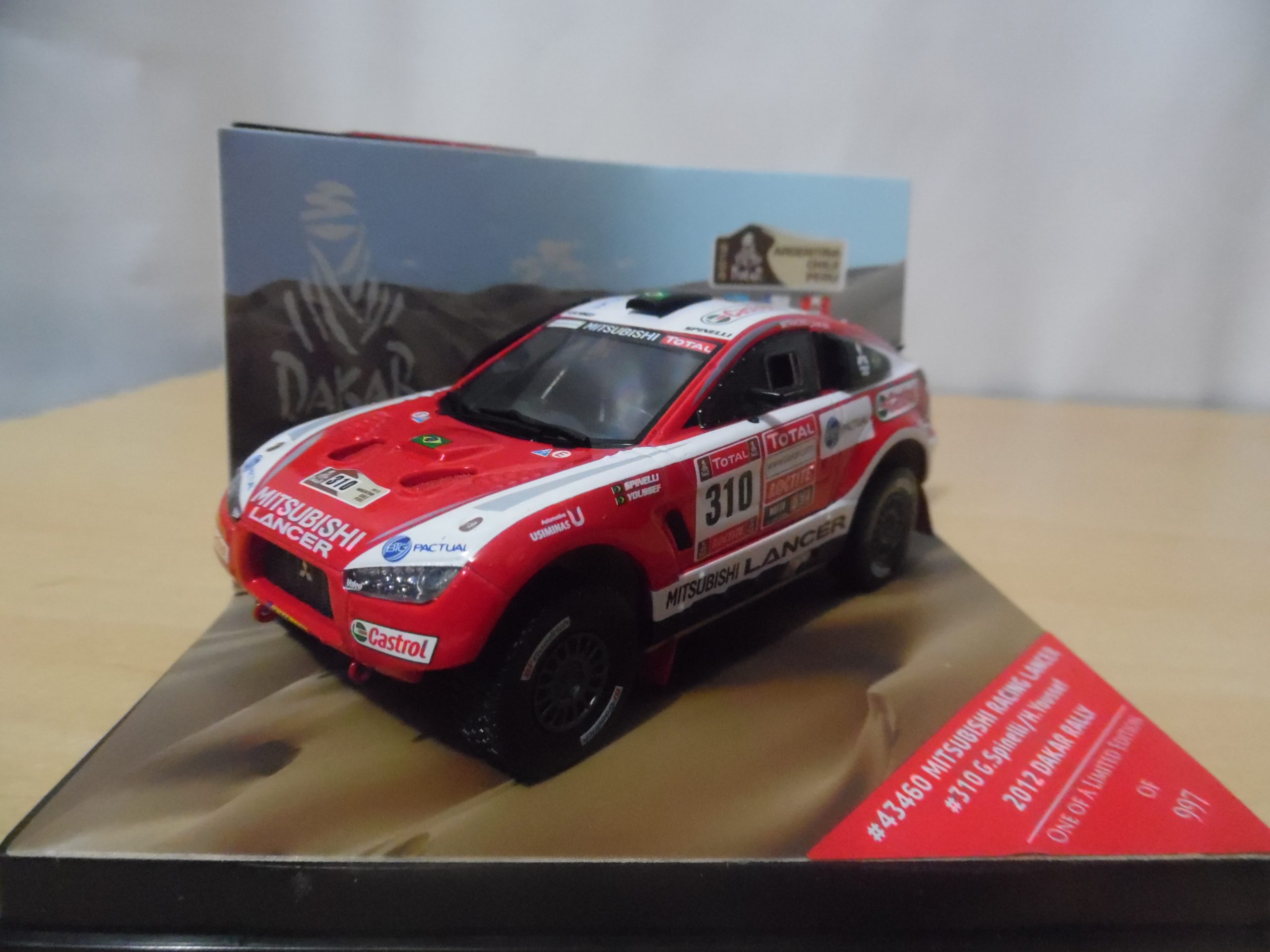 AUTO DE COMPETENCIA MITSUBISHI LANCER RACING Nº310 - Imagen 3